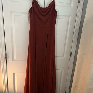 Chic Rust Maxi Dress